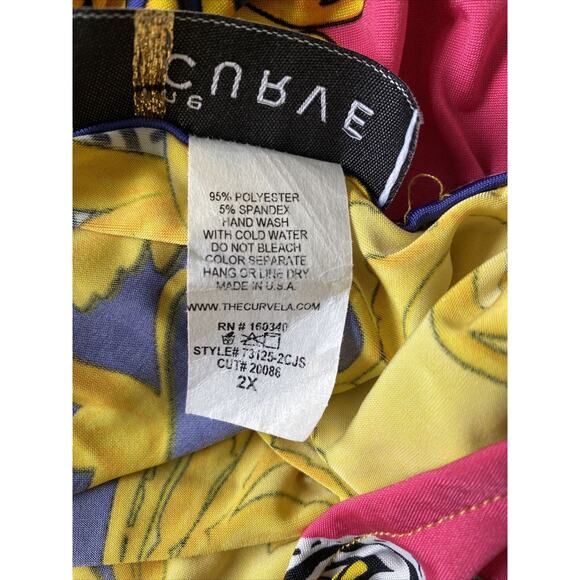 The Curve Jumpsuit Women 2x Multicolored Long Sleeve Skinny Legged No Pockets - Picture 4 of 11